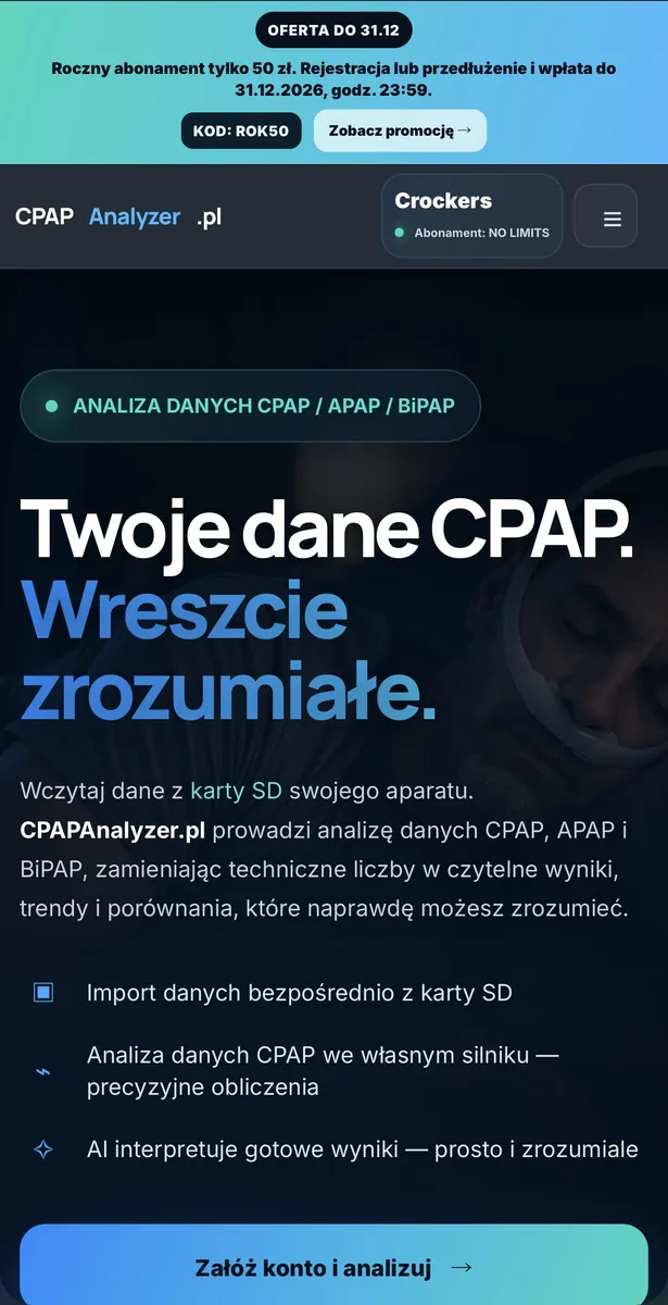 CPAPAnalyzer.pl — wersja mobilna