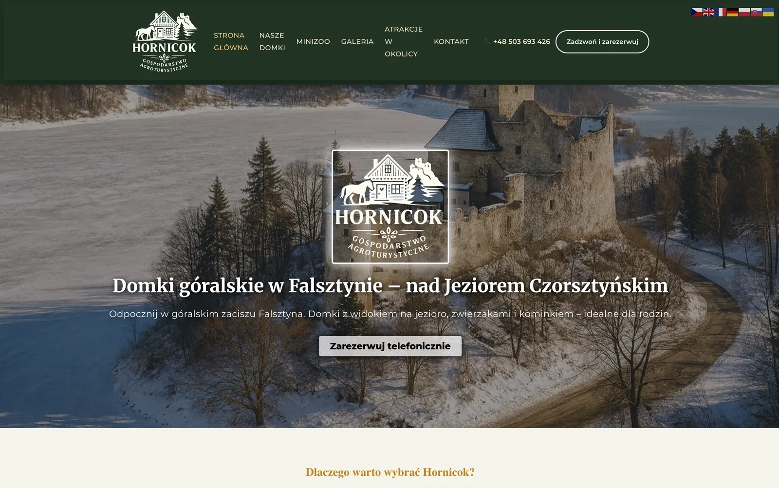 Hornicok.pl — strona gospodarstwa agroturystycznego