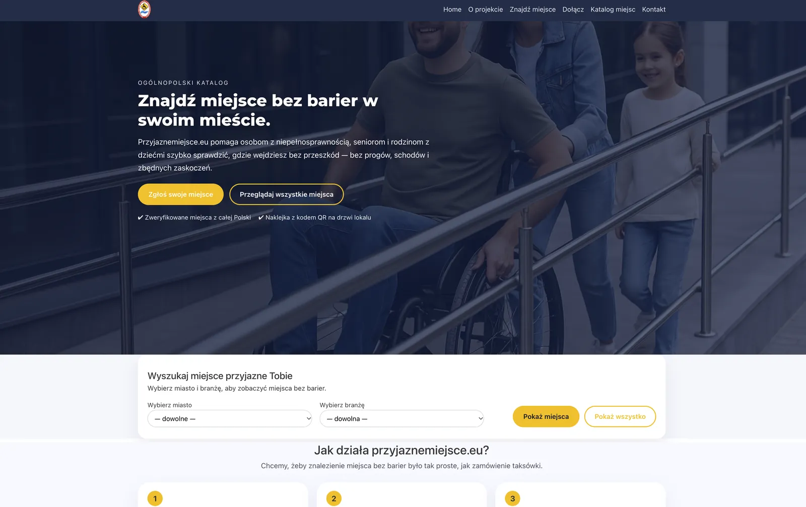 PrzyjazneMiejsce.eu — realizacja strony internetowej