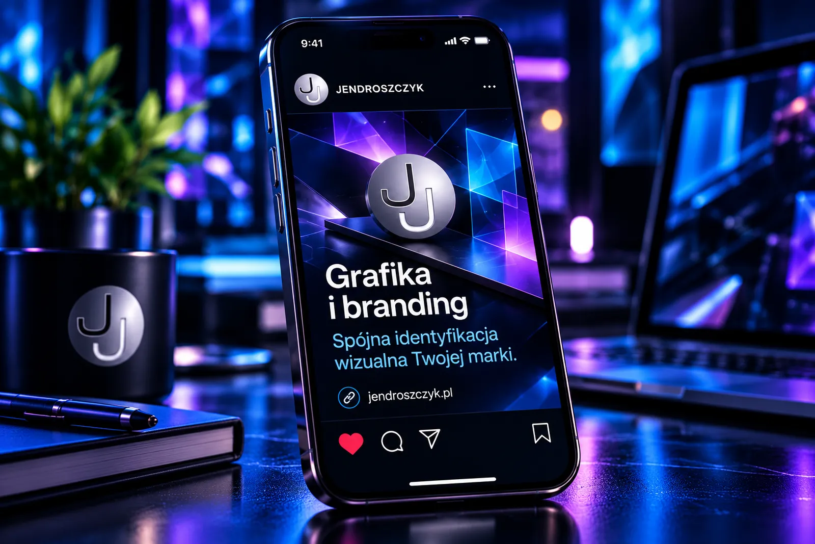 Grafika social media Jendroszczyk.pl dotycząca grafiki i brandingu